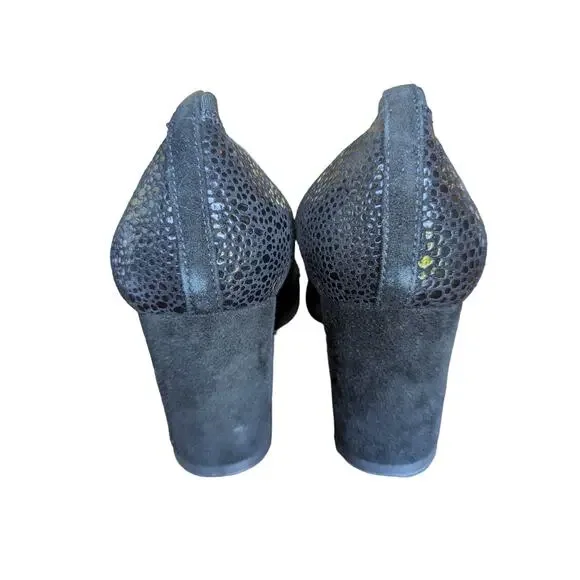 Anyi Lu black Italian leather ballet block heeled pumps - Picture 7 of 10